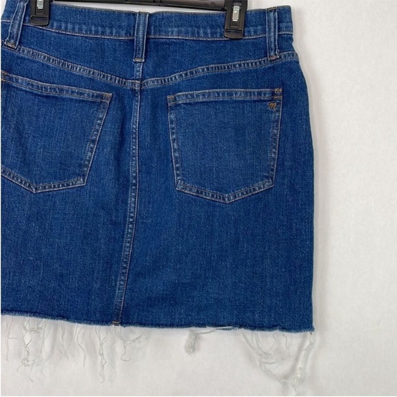 Madewell Stretch Jean/Denim Step Hem Straight Mini Skirt. Size 30. - Picture 11 of 15